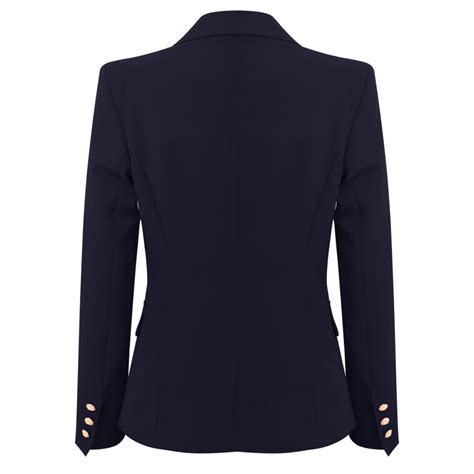 balmain inspired navy blazer